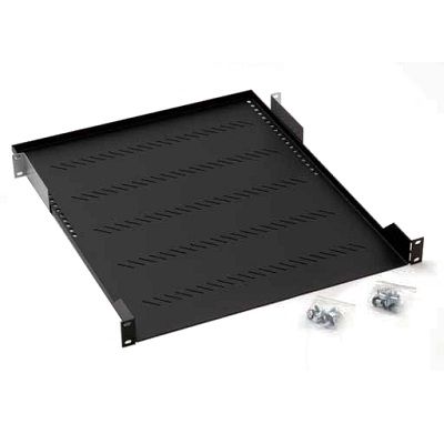 Triton Polička s perforací 1U/950mm, max.nosnost 40kg, čer.