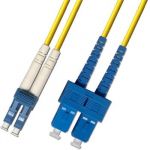 ADEX optický patch cord, LCupc/SCupc, SM 9/125, Duplex, 2m