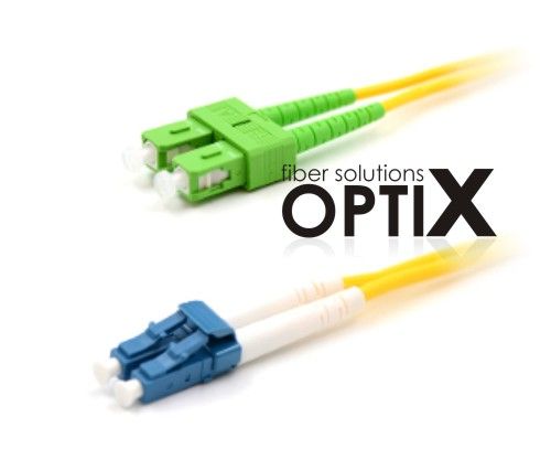 OPTIX SC/APC-LC patch cord 09/125 10m duplex G657A 1,8mm