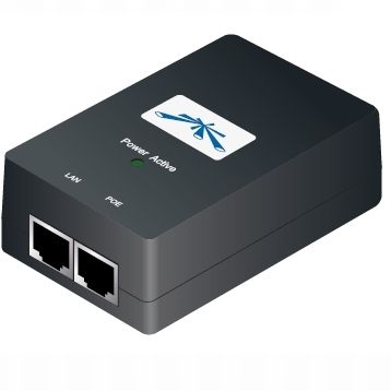 UBNT POE-24, Gigabit PoE adapter 24V/1A (24W), včetně napájecího kabelu Ubiquiti Networks